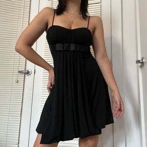 Vintage Y2K balloon black dress